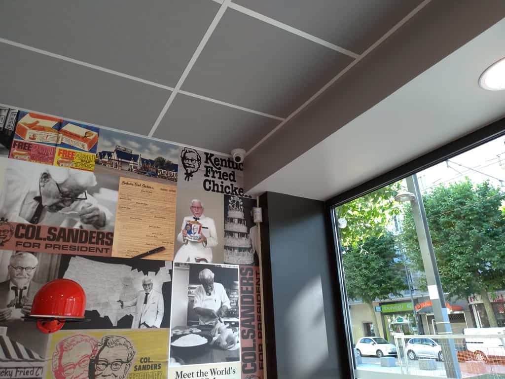 Installation alarme et vidéosurveillance pour restauration rapide - KFC de Caen (14)