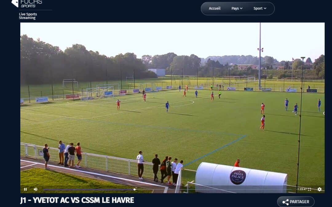 caméras dans deux stades de football de Haute-Normandie pour la retransmission des matchs (Seine-Maritime – 76)