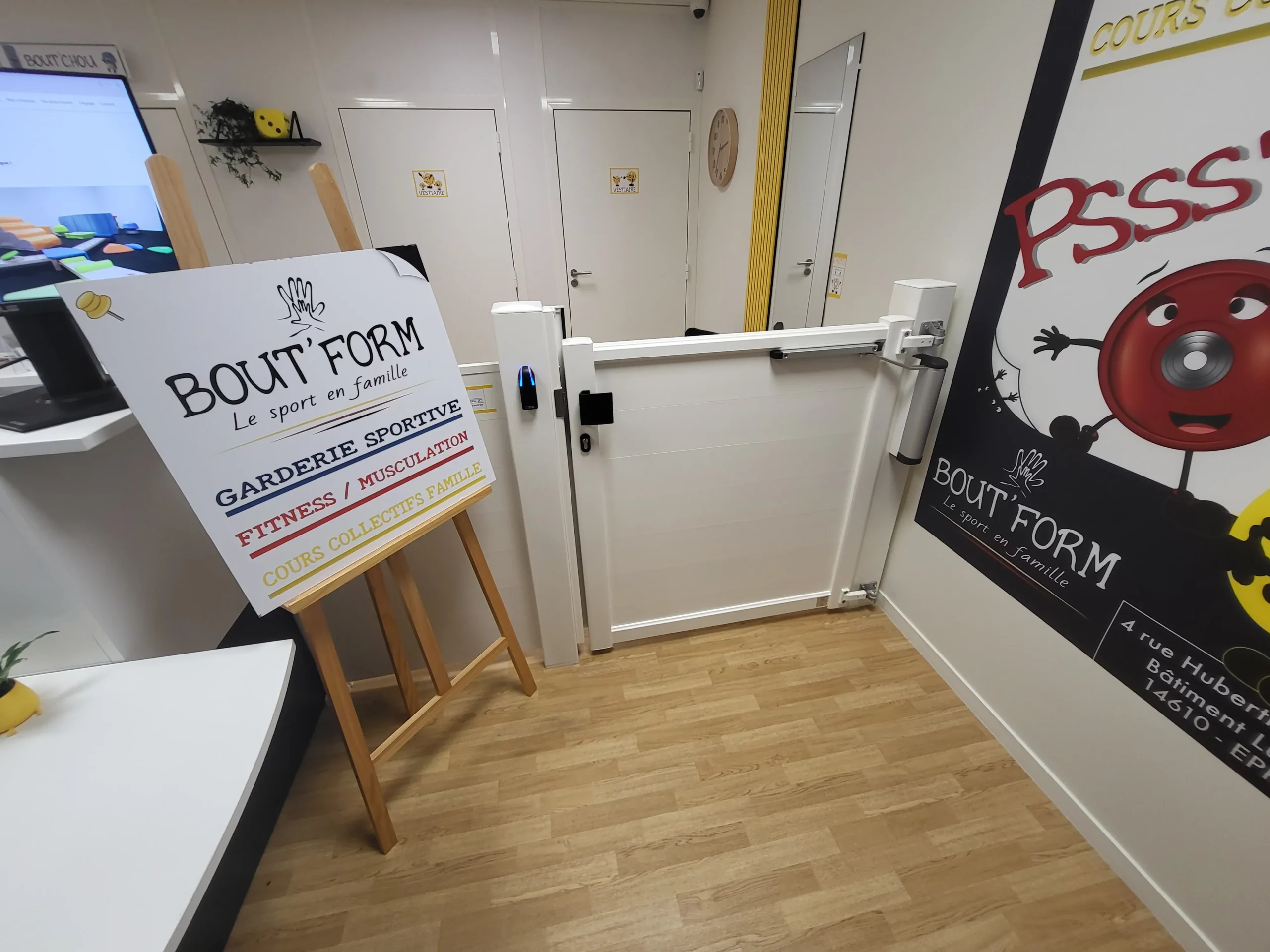 Contrôle d’accès fitness près de Caen (14) — portillon vestiaires
